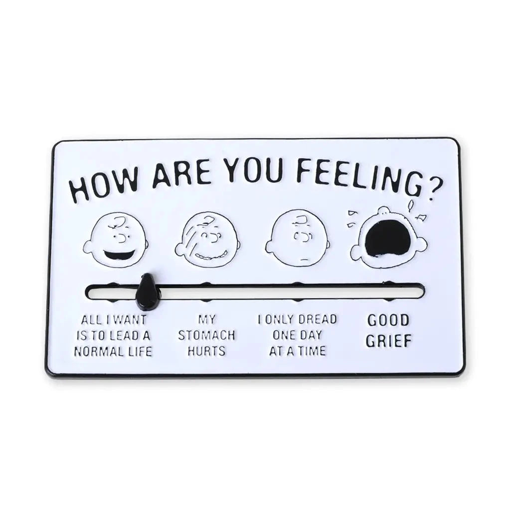 Charlie Brown Mood Slider Enamel Magnet Magnets Pintrill