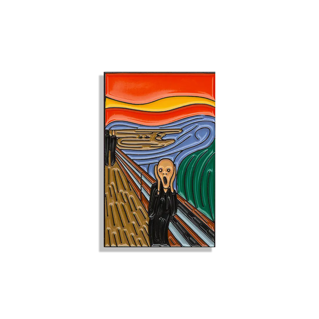 Edvard Munch the Scream Enamel Pin - Third Drawer Down
