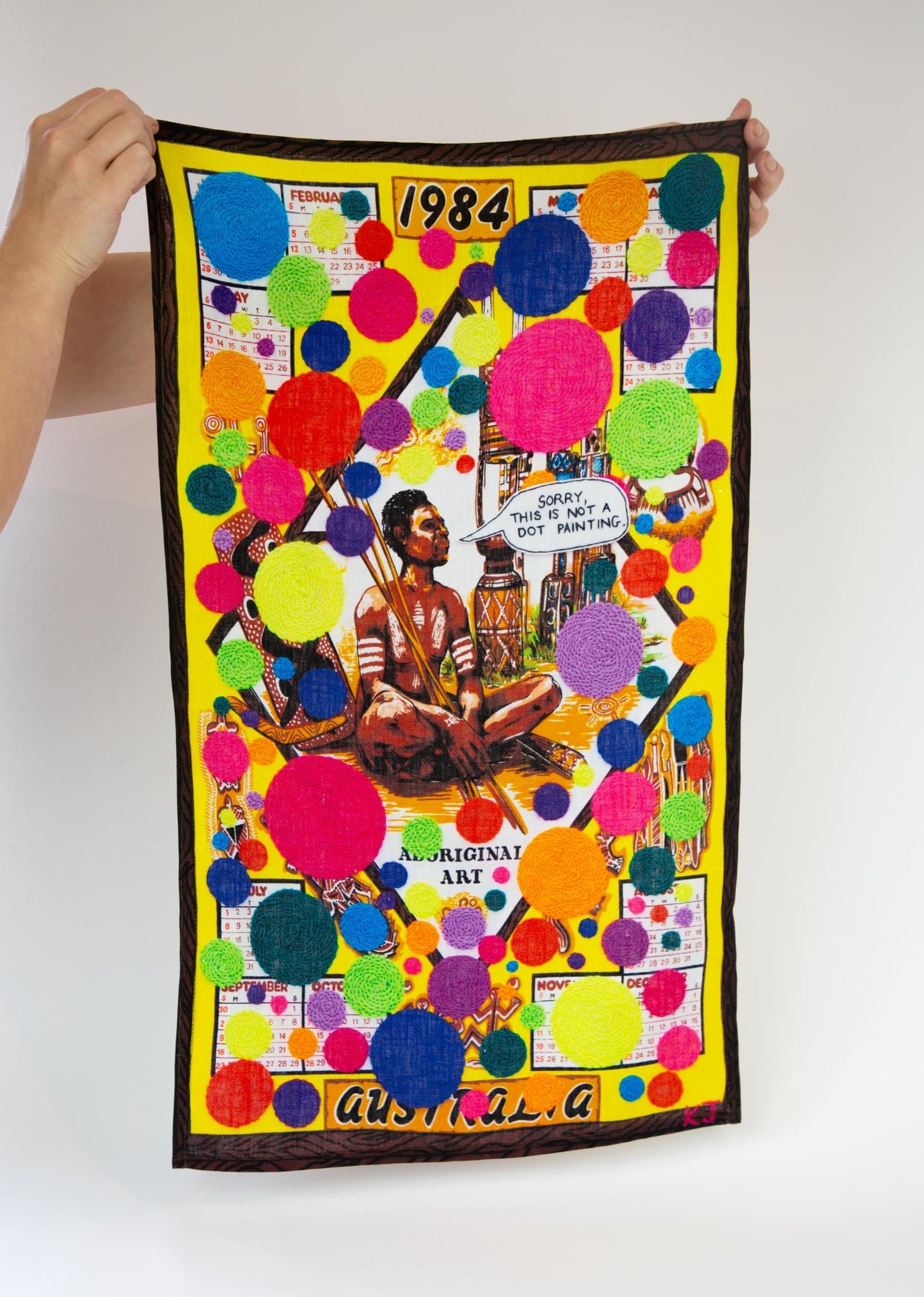 Sorry, This Is Not A Dot Painting Tea Towel x Kait James - Third Drawer Down