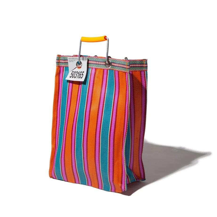 RECYCLED PLASTIC STRIPE BAG / Orange + Pink x Puebco - Third Drawer Down