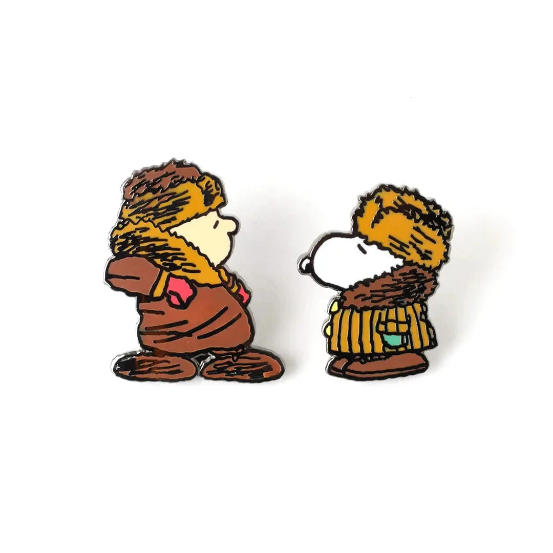 Snoopy & Charlie Brown Coat Pin Set Pin Pintrill
