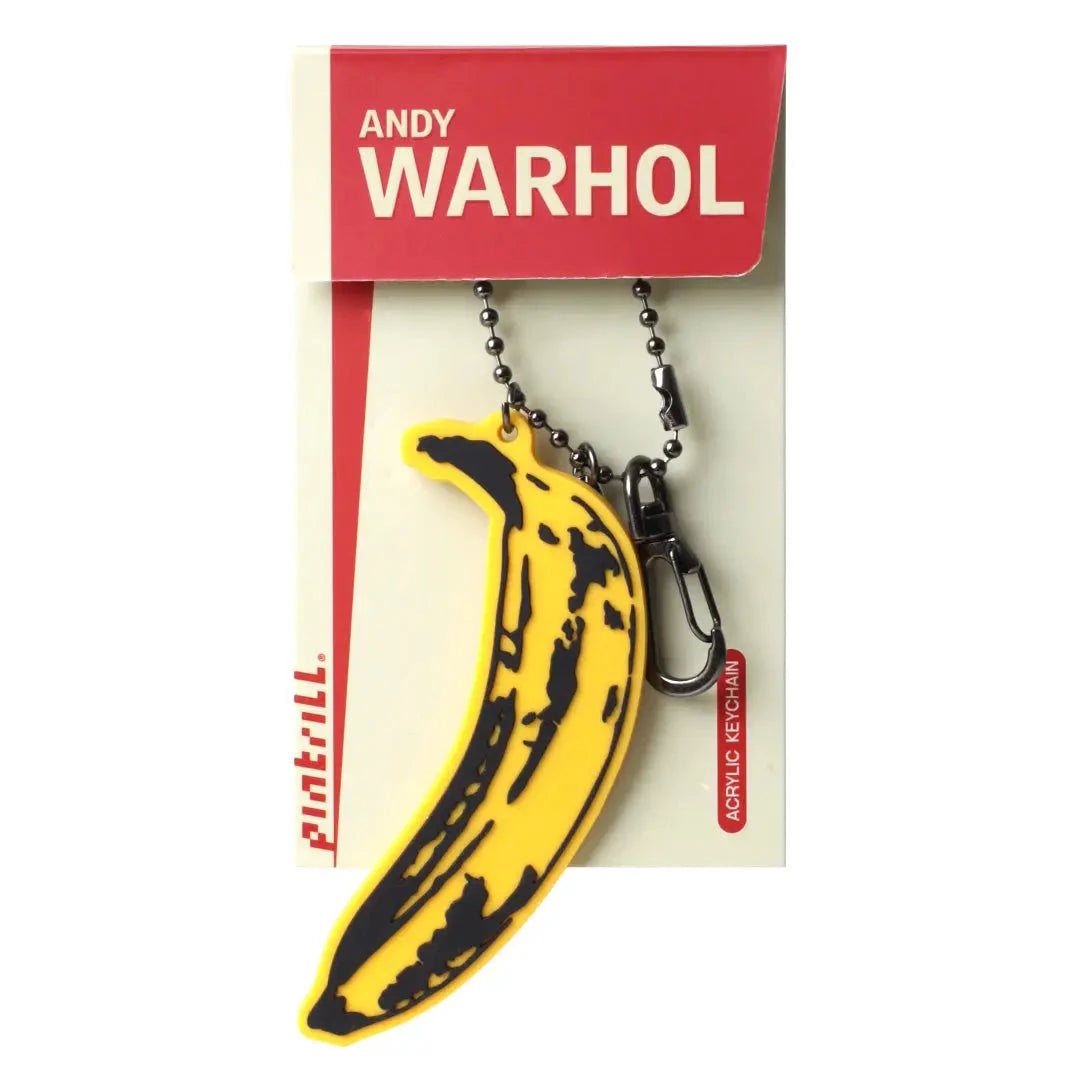Warhol Banana Bag Charm Keyring Pintrill