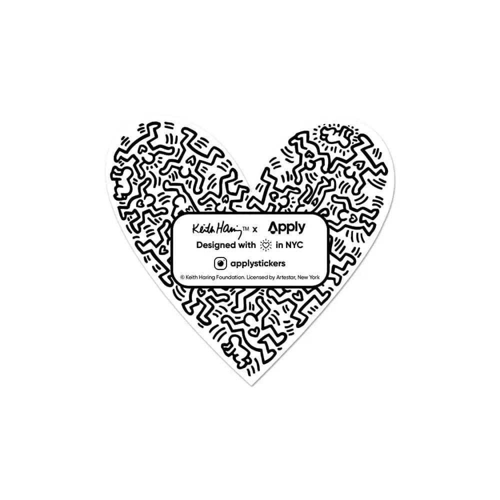 Heart by Keith Haring Sticker x Apply Stickers Patches apply stickers