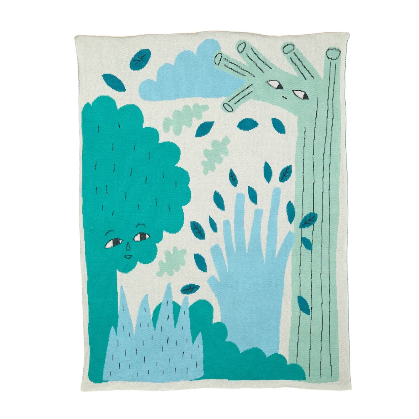 Green Trees Baby Blanket - Third Drawer Down