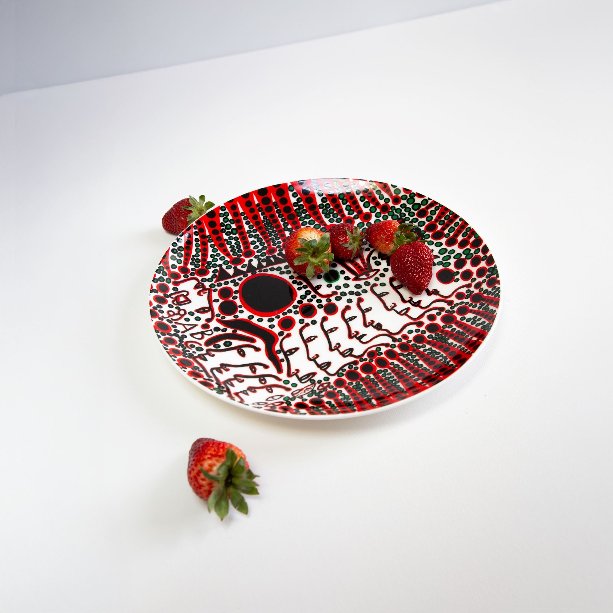 Women Wait For Love, But Men Always Walk Away Ceramic Plate x Yayoi Kusama - Third Drawer Down