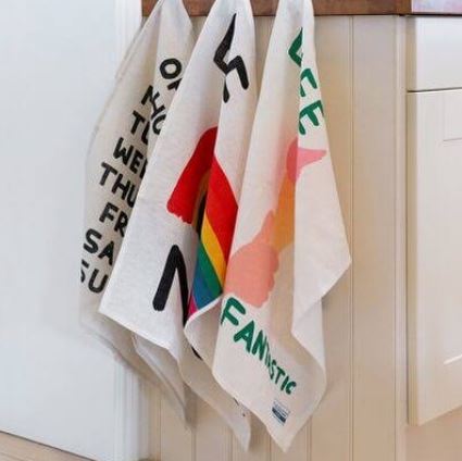 Opening Hours Tea Towel x David Shrigley - Third Drawer Down