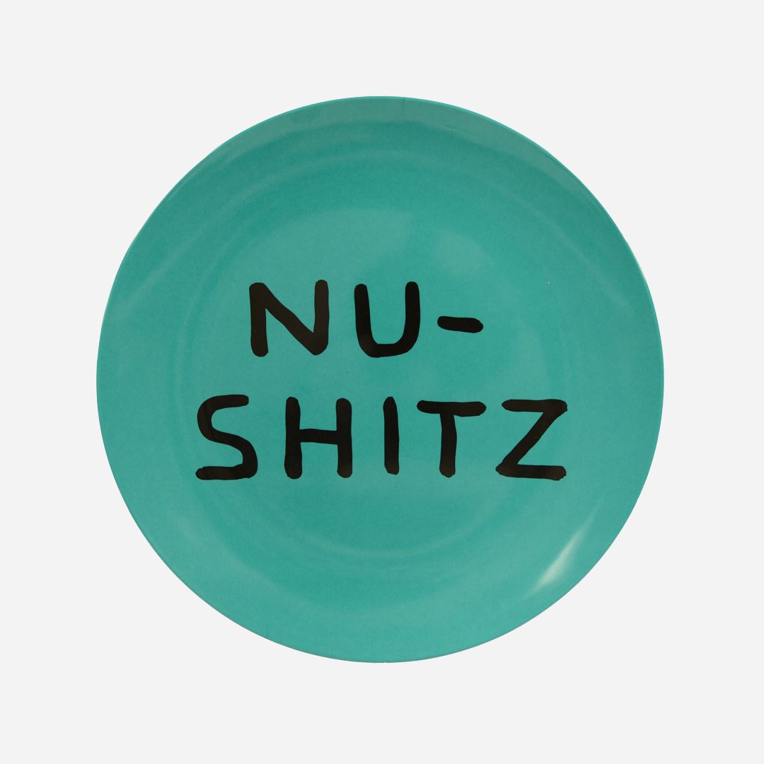NU-SHITZ Melamine Plate x David Shrigley Plate Third Drawer Down 