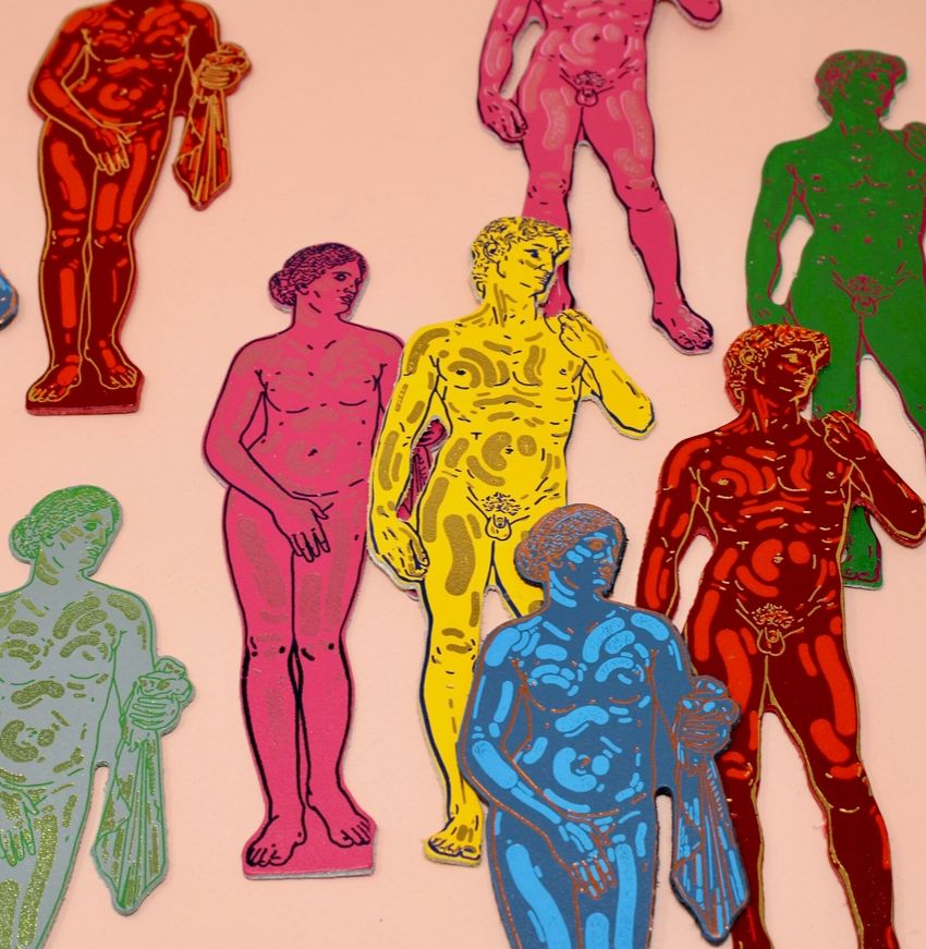 Red David Statue Bookmark x Ark - Third Drawer Down