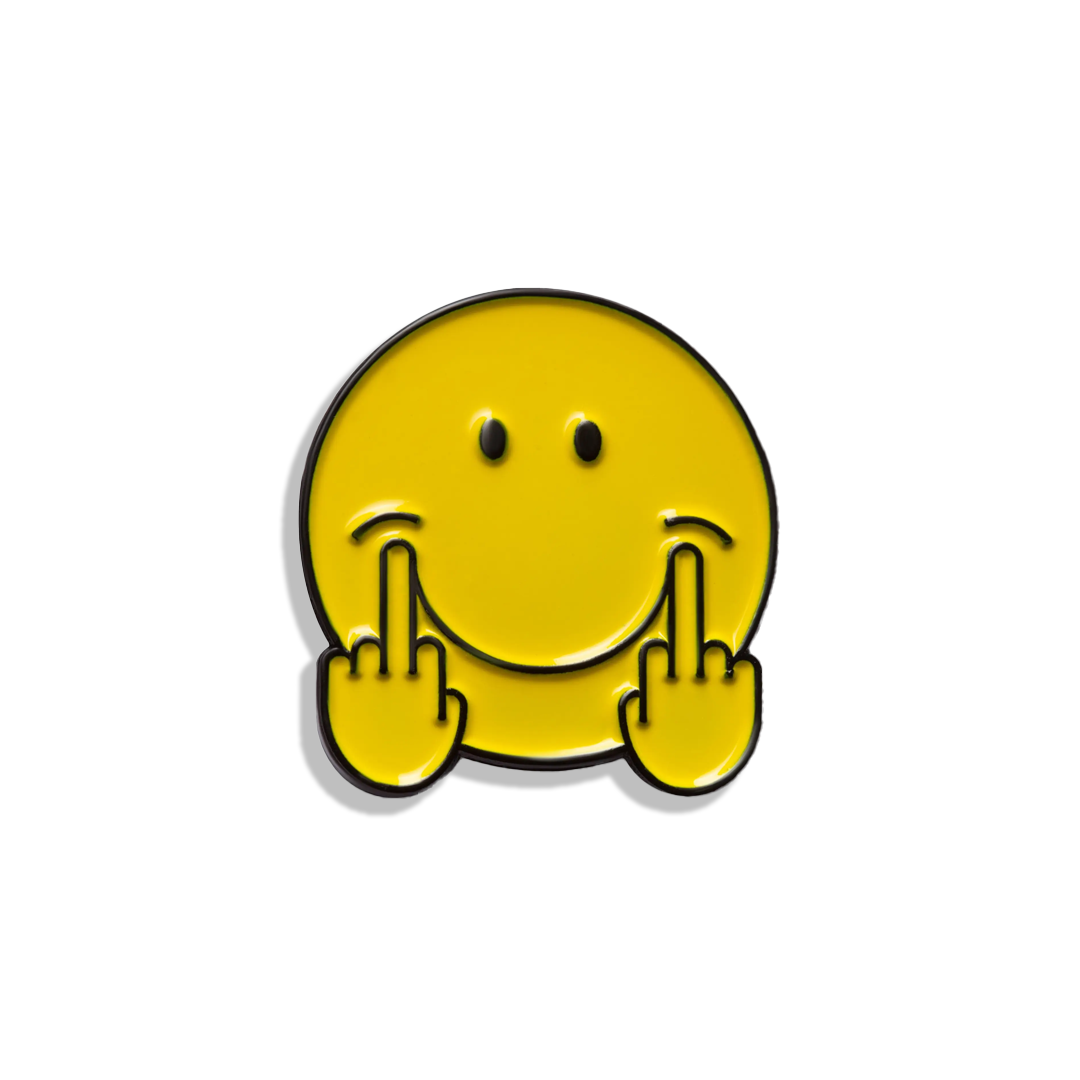 Middle Finger up Enamel Pin - Third Drawer Down
