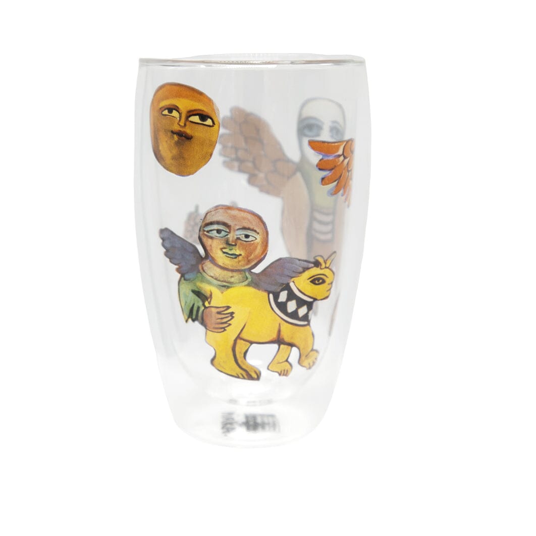 Mirka Mora Double Wall Glass - Moon Story - Third Drawer Down