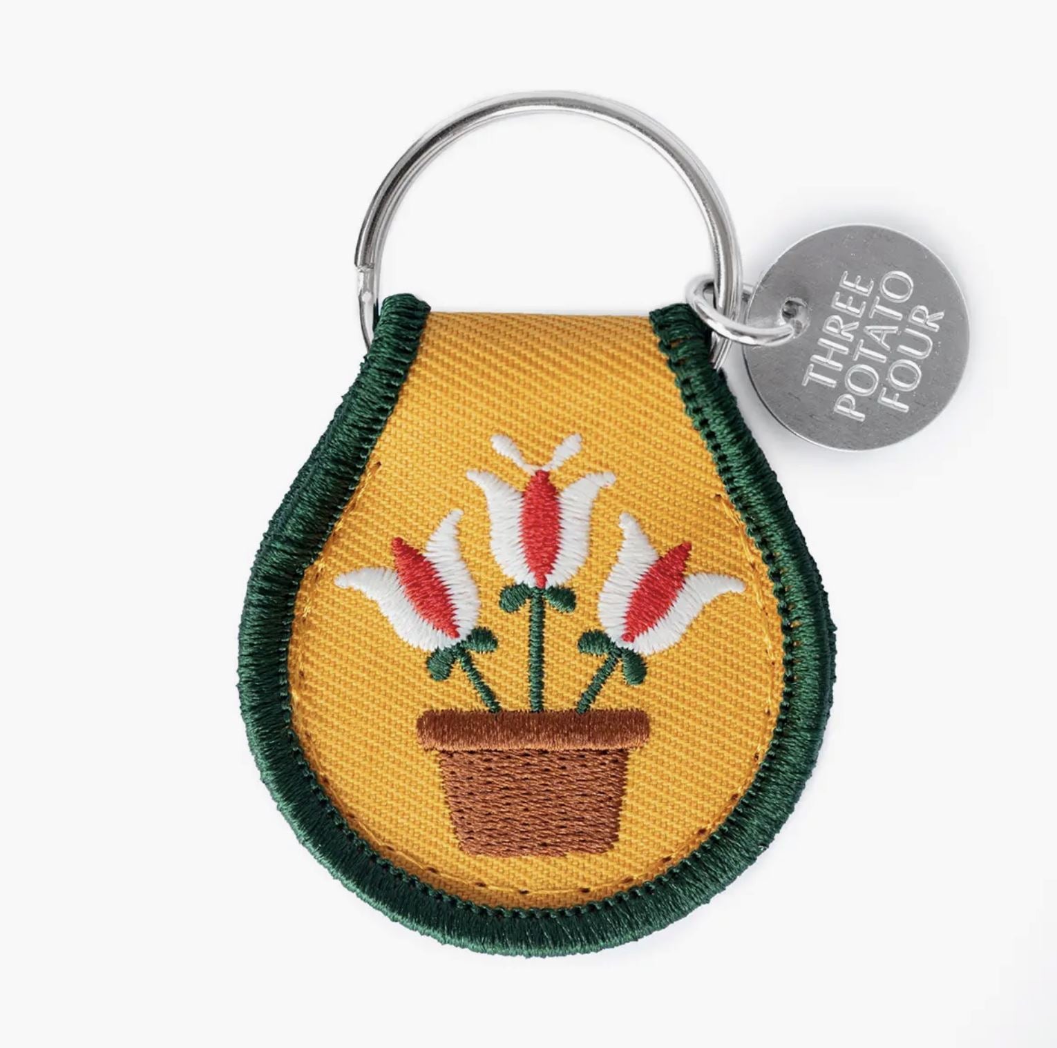 Patch Keychain - Potted Tulips x Three Potato Four - Third Drawer Down