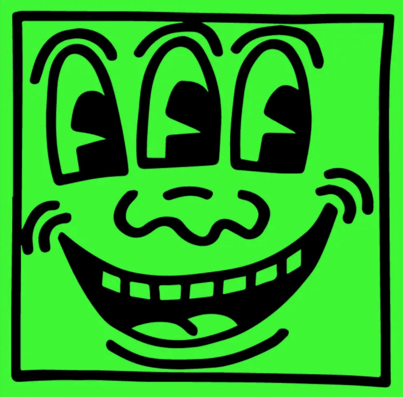 3-Eyed Face By Keith Haring Sticker x Apply Stickers - Third Drawer Down