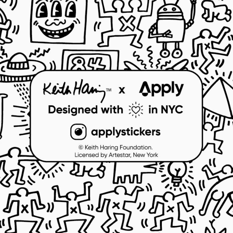 3-Eyed Face By Keith Haring Sticker x Apply Stickers - Third Drawer Down