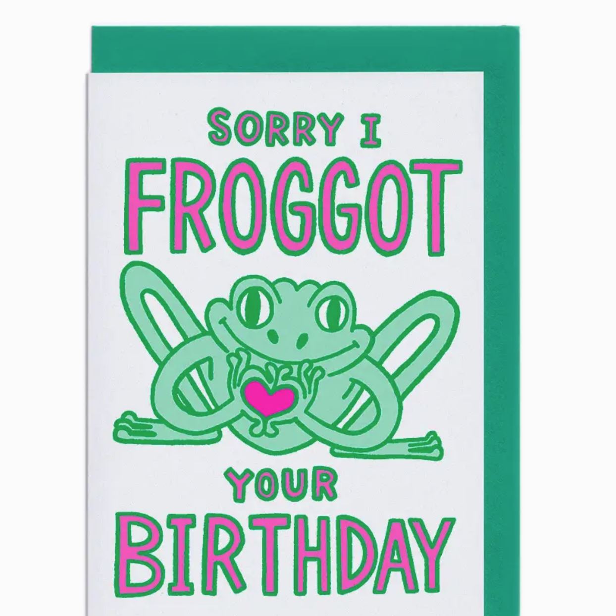 Sorry I Froggot Card x Neighbourhood Press Gift Cards Neighbourhood Press 