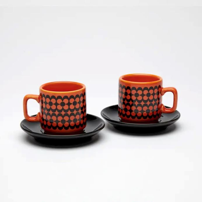 Hornsea Espresso Set of 2 Repeat Flower x Magpie Mugs Magpie 