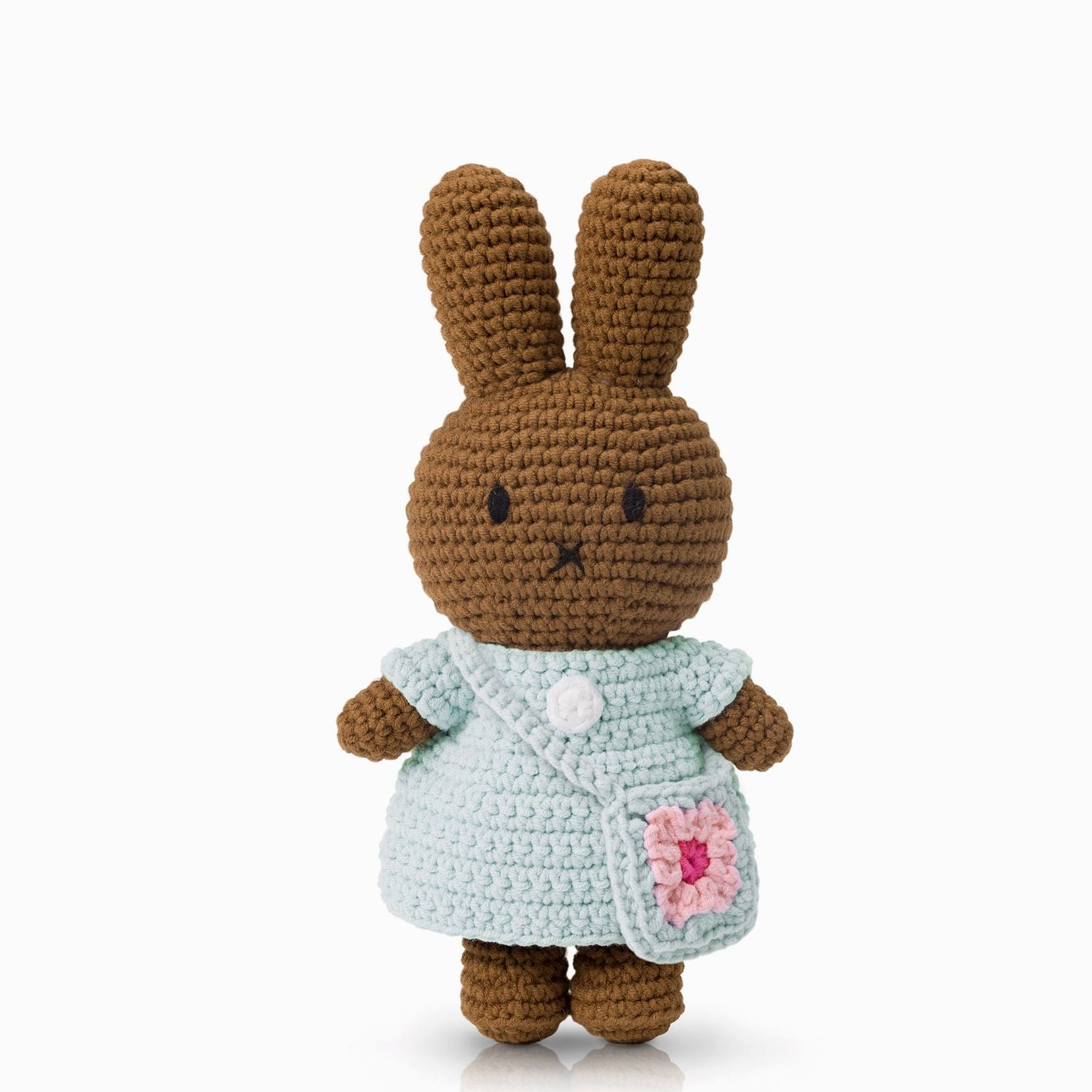 Melanie and Her Flower Bag Handmade Crocheted Soft Toy - Third Drawer Down