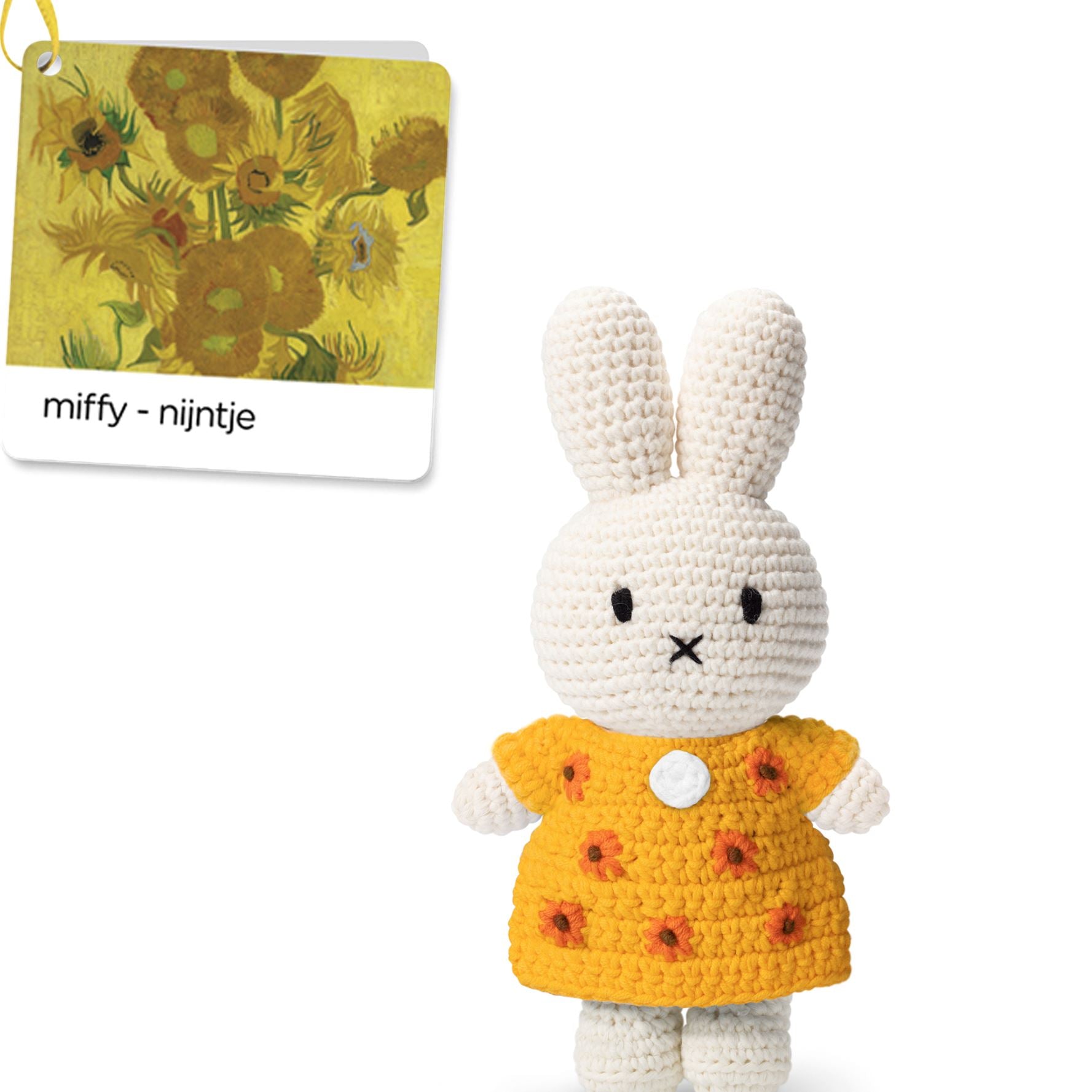 Miffy Van Gogh Sunflower Dress Handmade Crocheted Soft Toy - Third Drawer Down