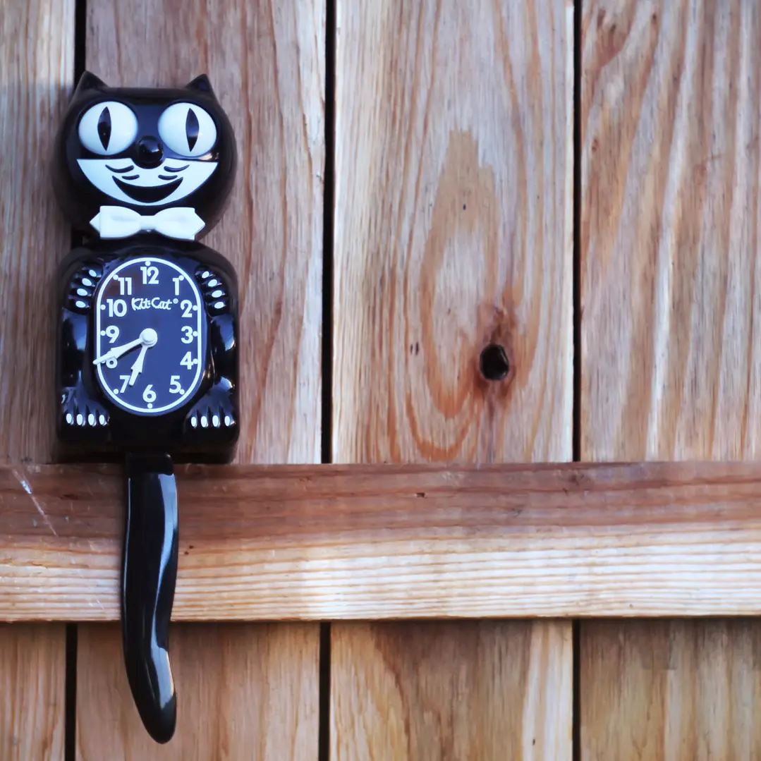 Classic Black Kit Cat Klock - Third Drawer Down
