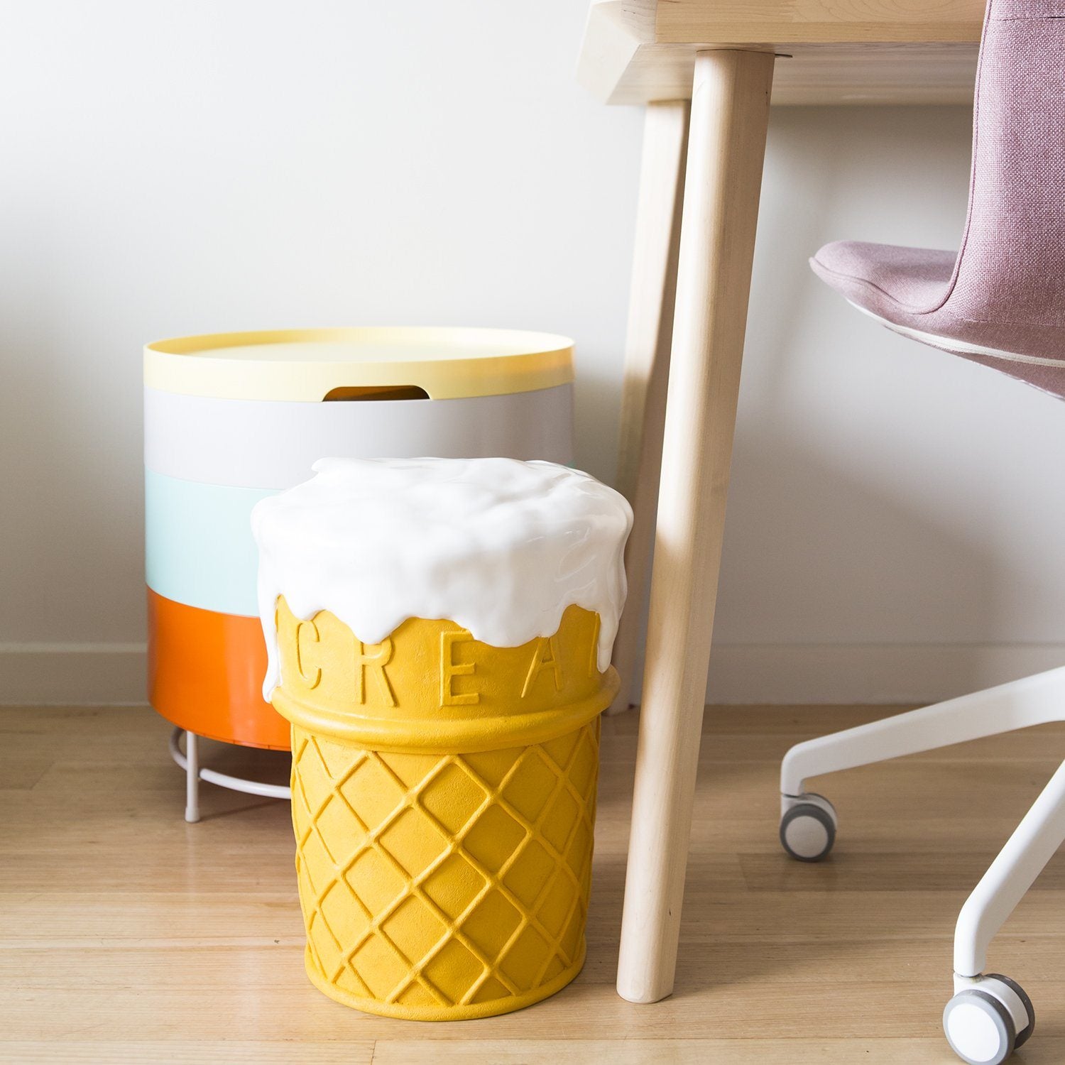 Giant Ice Cream Stool - Third Drawer Down