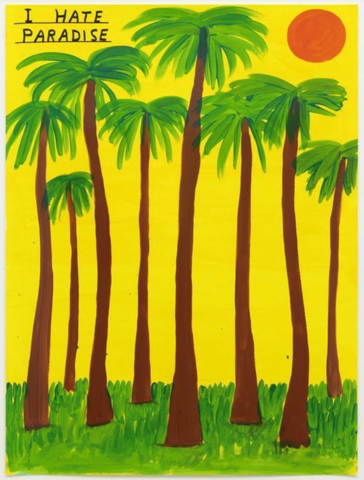 I Hate Paradise Tea Towel x David Shrigley - Third Drawer Down