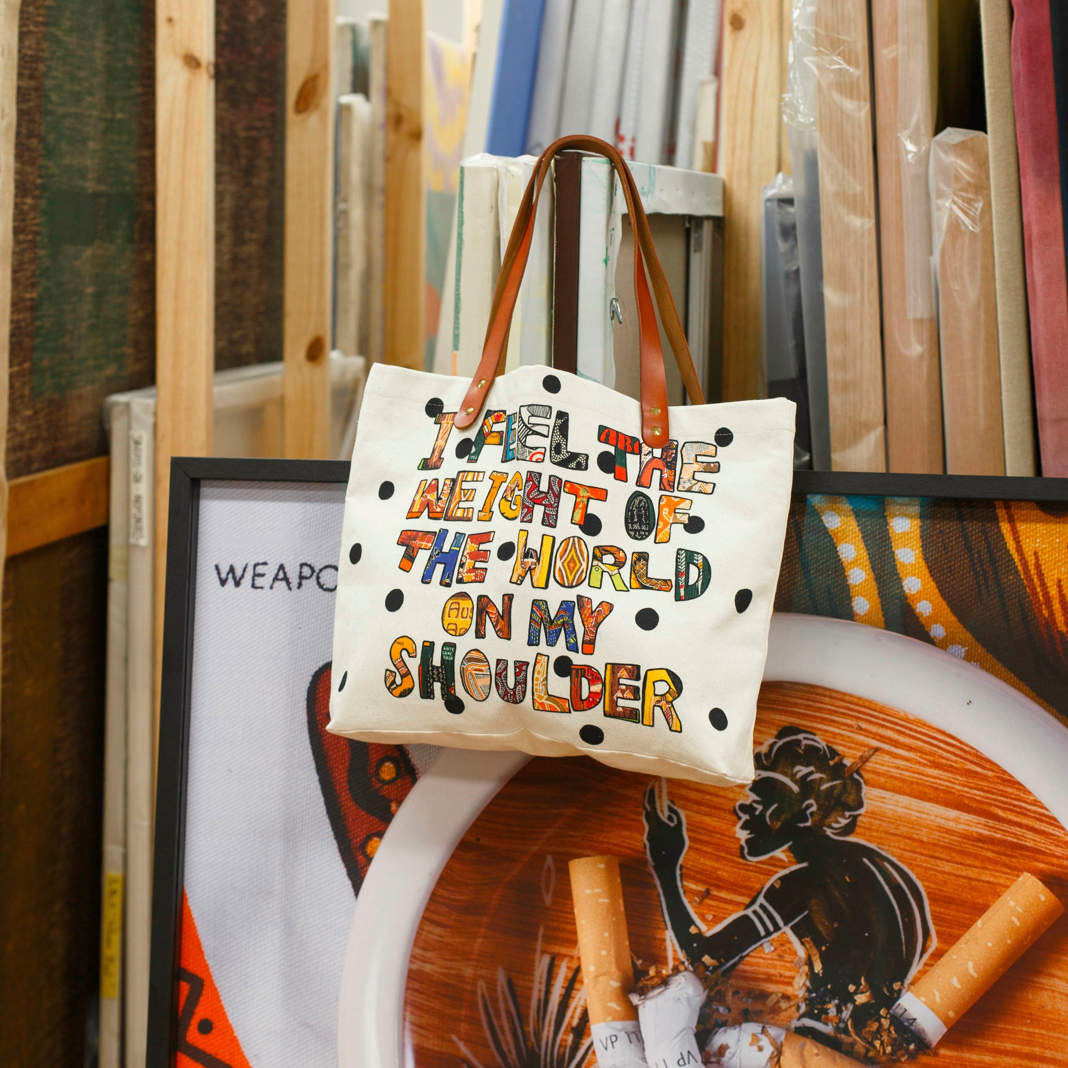 Weight Of The World Tote Bag x Tony Albert - Third Drawer Down