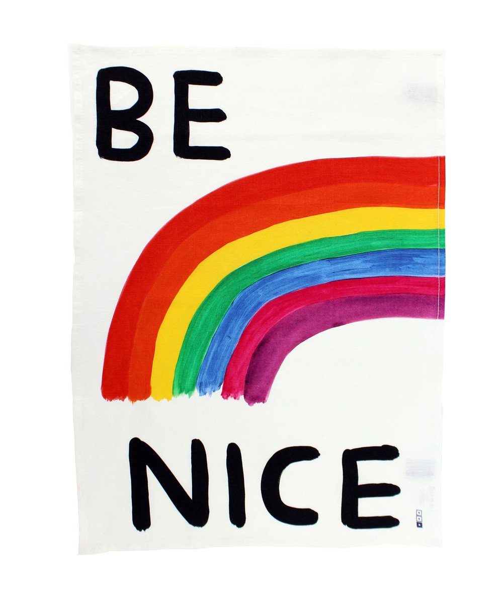 Be Nice Tea Towel x David Shrigley - Third Drawer Down