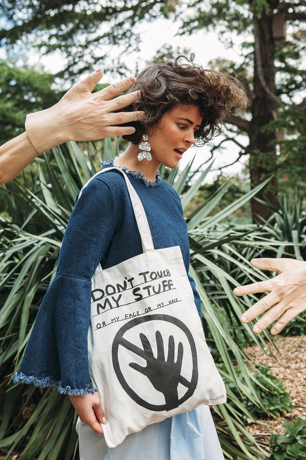 Don't Touch My Stuff Tote Bag x David Shrigley - Third Drawer Down