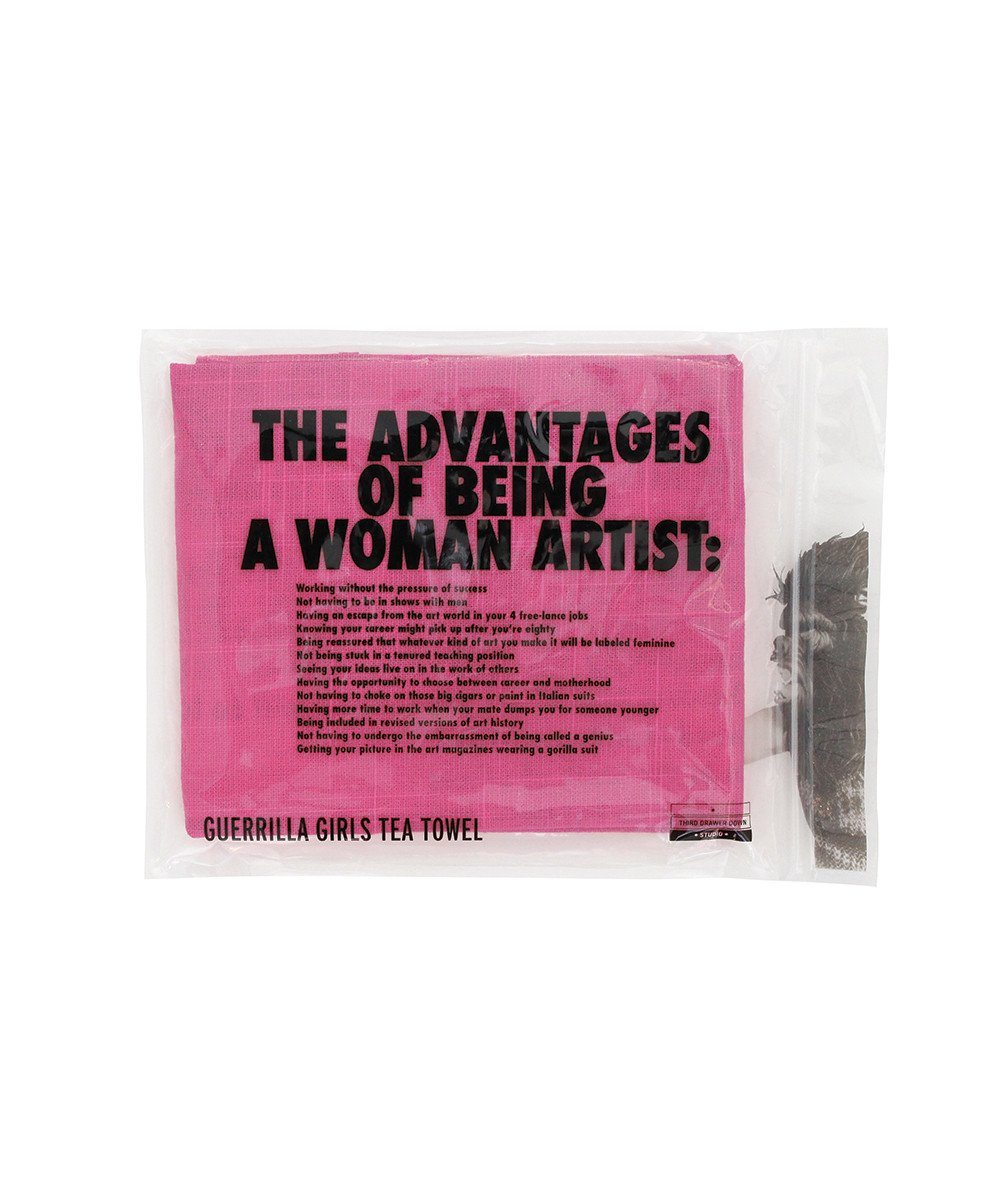 Advantages Of Being A Woman Tea Towel x Guerrilla Girls - Third Drawer Down