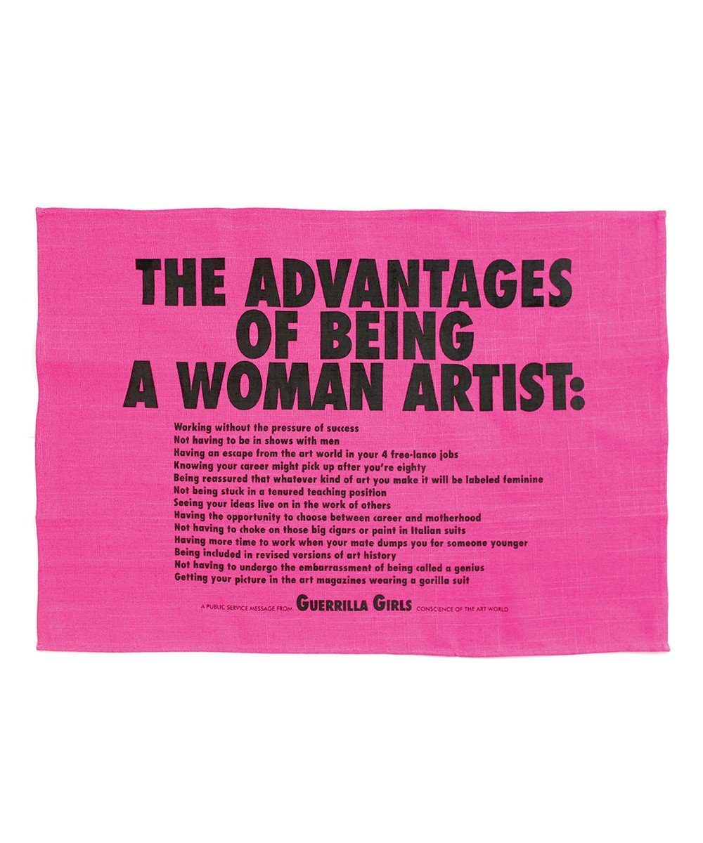 Advantages Of Being A Woman Tea Towel x Guerrilla Girls - Third Drawer Down