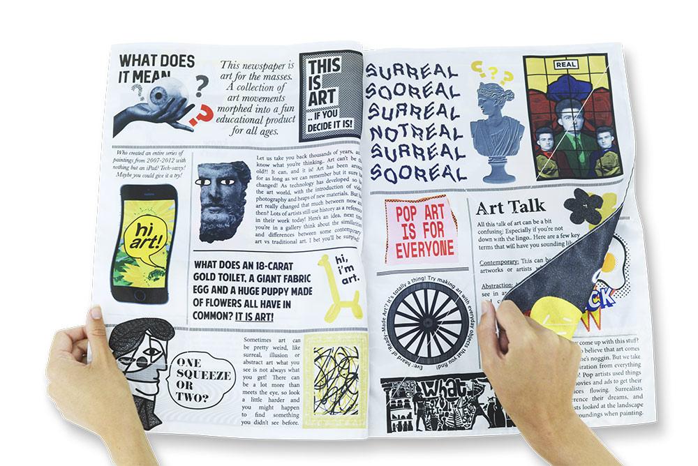 Fabric Toy Newspaper x Hi Art! - Third Drawer Down