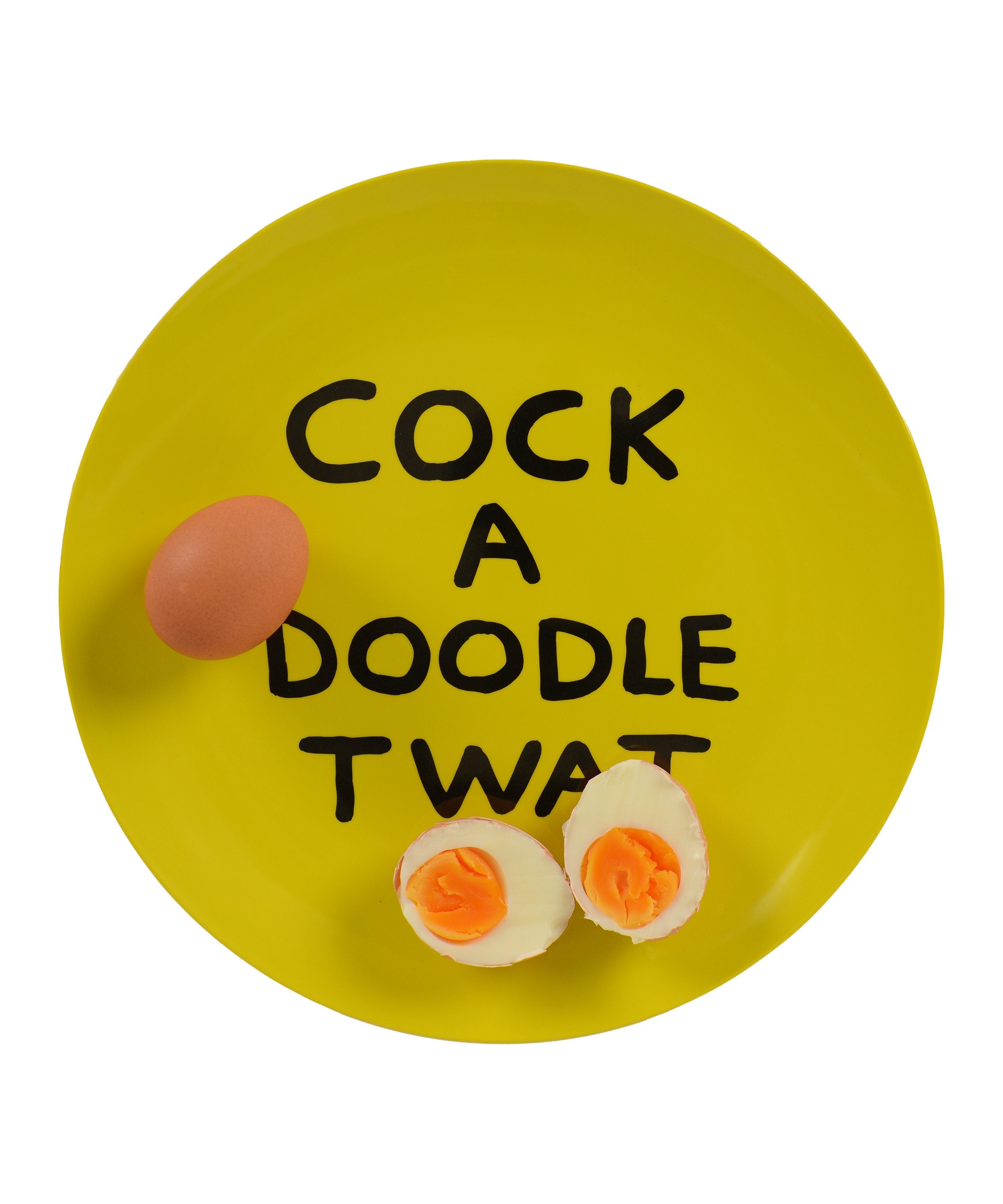 Cock A Doodle Melamine Plate x David Shrigley - Third Drawer Down