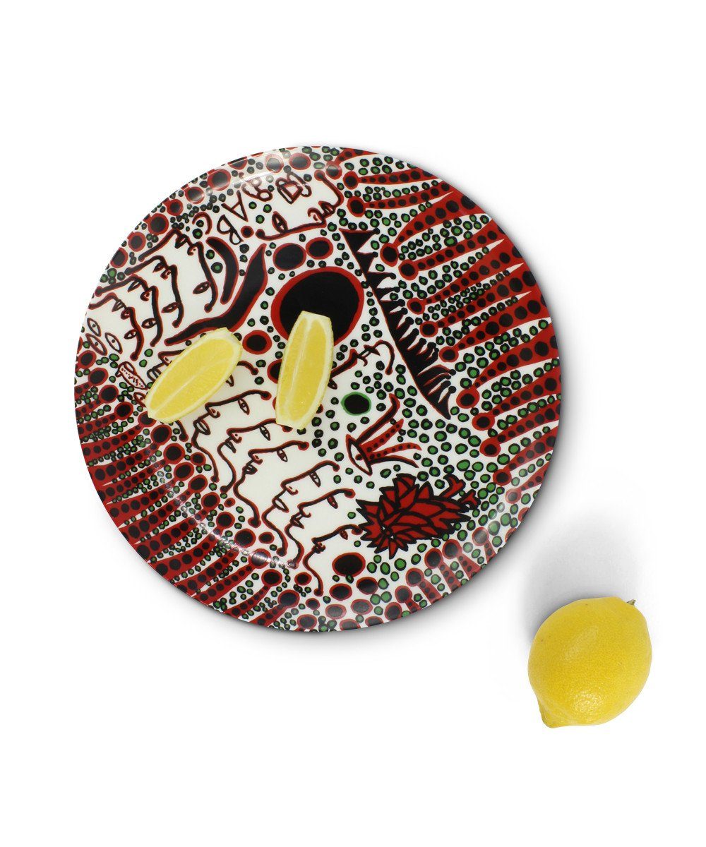 Women Wait For Love, But Men Always Walk Away Ceramic Plate x Yayoi Kusama - Third Drawer Down
