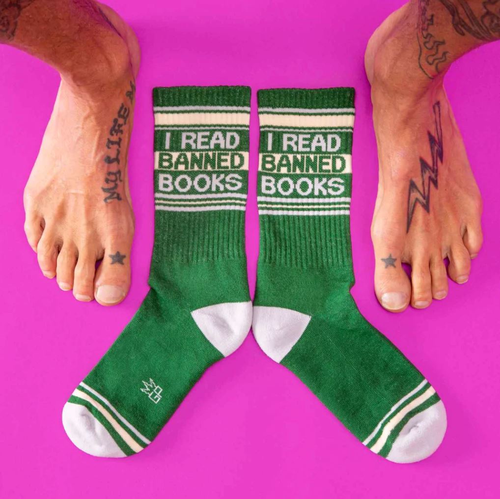 I Read Banned Books Gym Socks x Gumball Poodle - Third Drawer Down