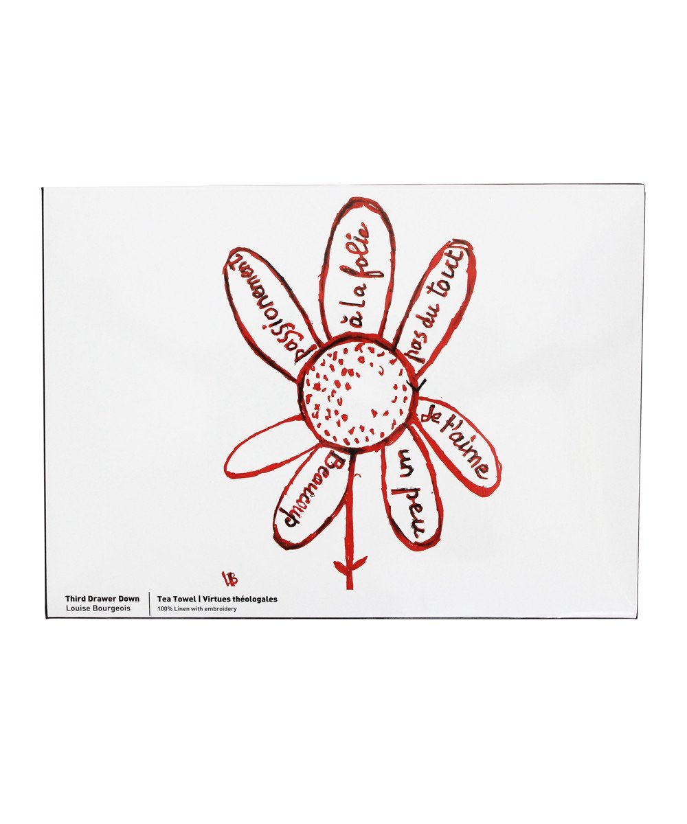 Virtues Theologales Linen Tea Towel x Louise Bourgeois - Third Drawer Down