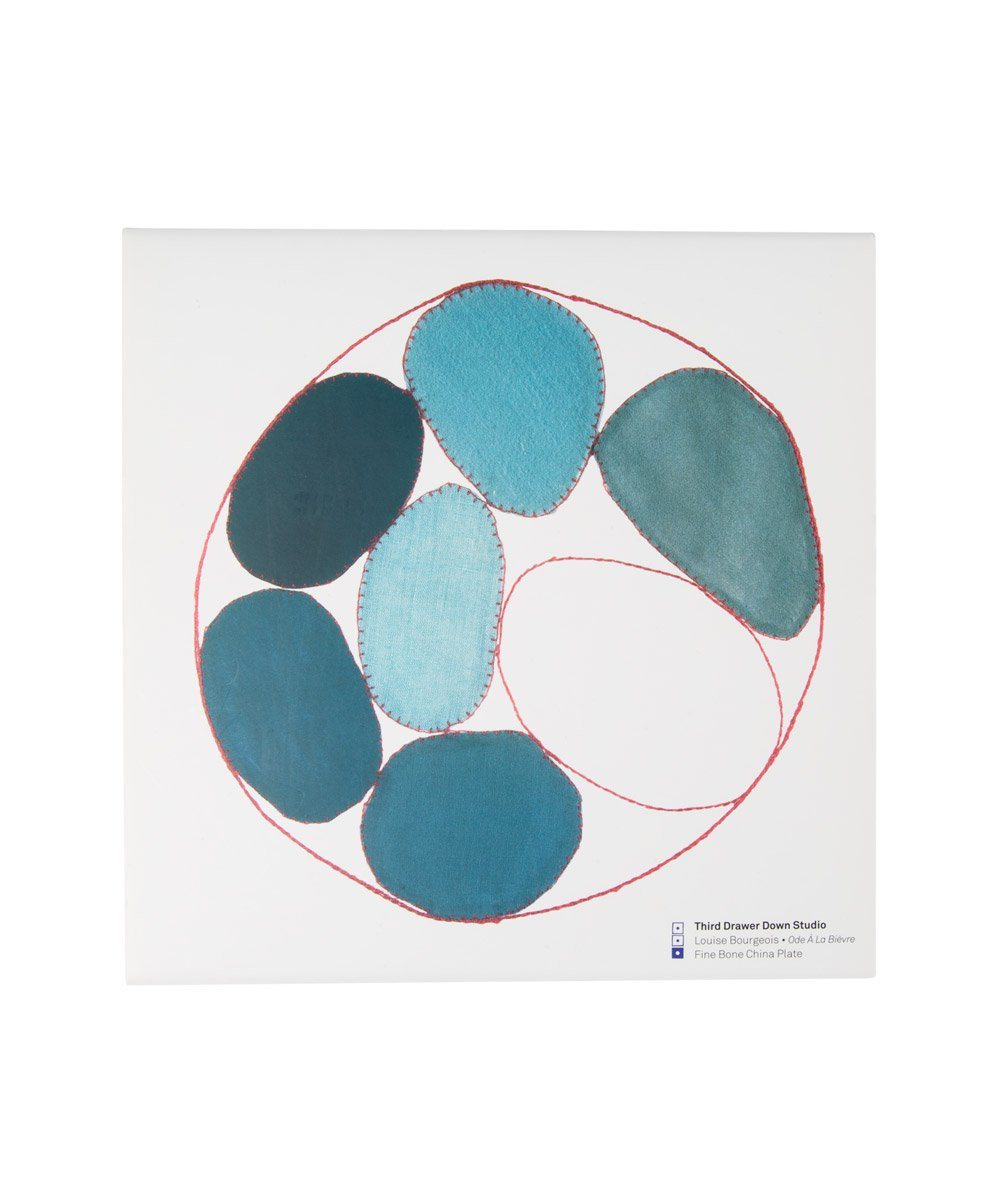 Fine Bone China Plate: Blue Circles x Louise Bourgeois - Third Drawer Down