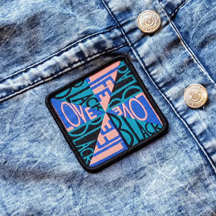 Love Black Life Iron-On Patch x Apply Stickers - Third Drawer Down