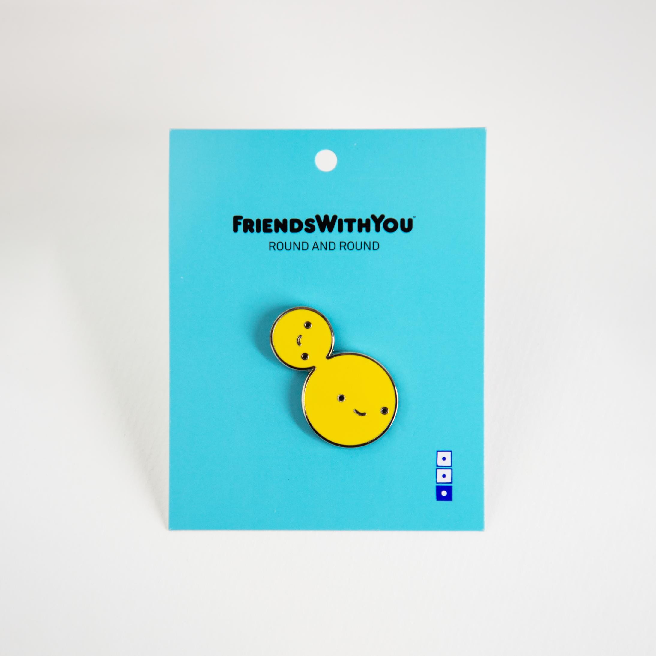 Round and Round Enamel Pin x FriendsWithYou - Third Drawer Down