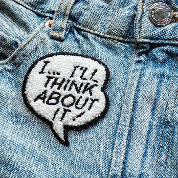 I...I'll Think About It! Iron-On Patch x Apply Stickers Patch apply stickers 