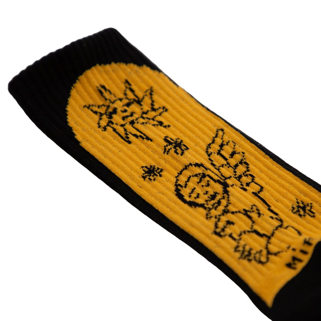 Black & Yellow Arch Sun Angel Socks x Mirka Mora - Third Drawer Down