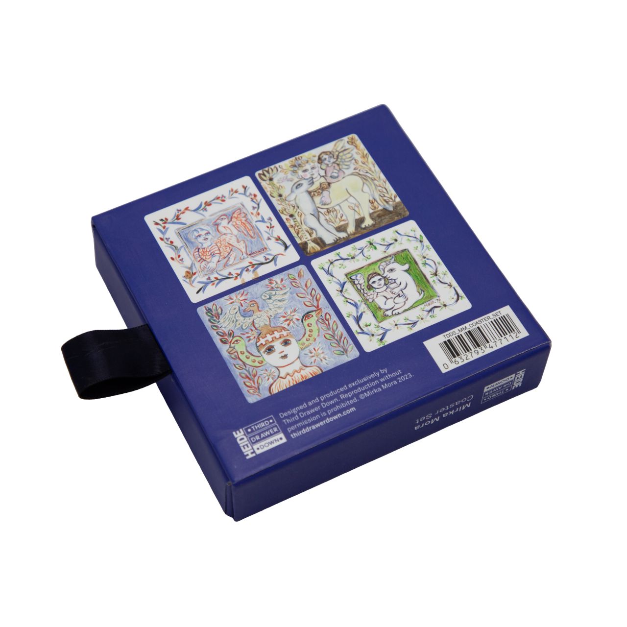 Coaster set of 4 x Mirka Mora - Third Drawer Down