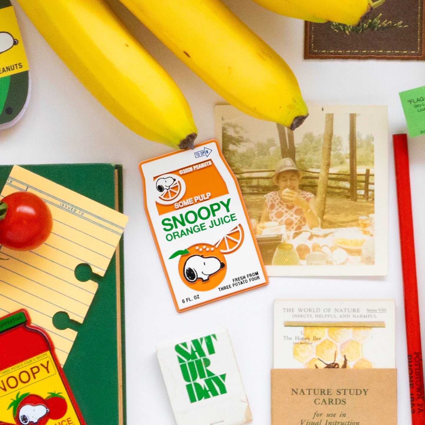 Snoopy Orange Fridge Magnet
