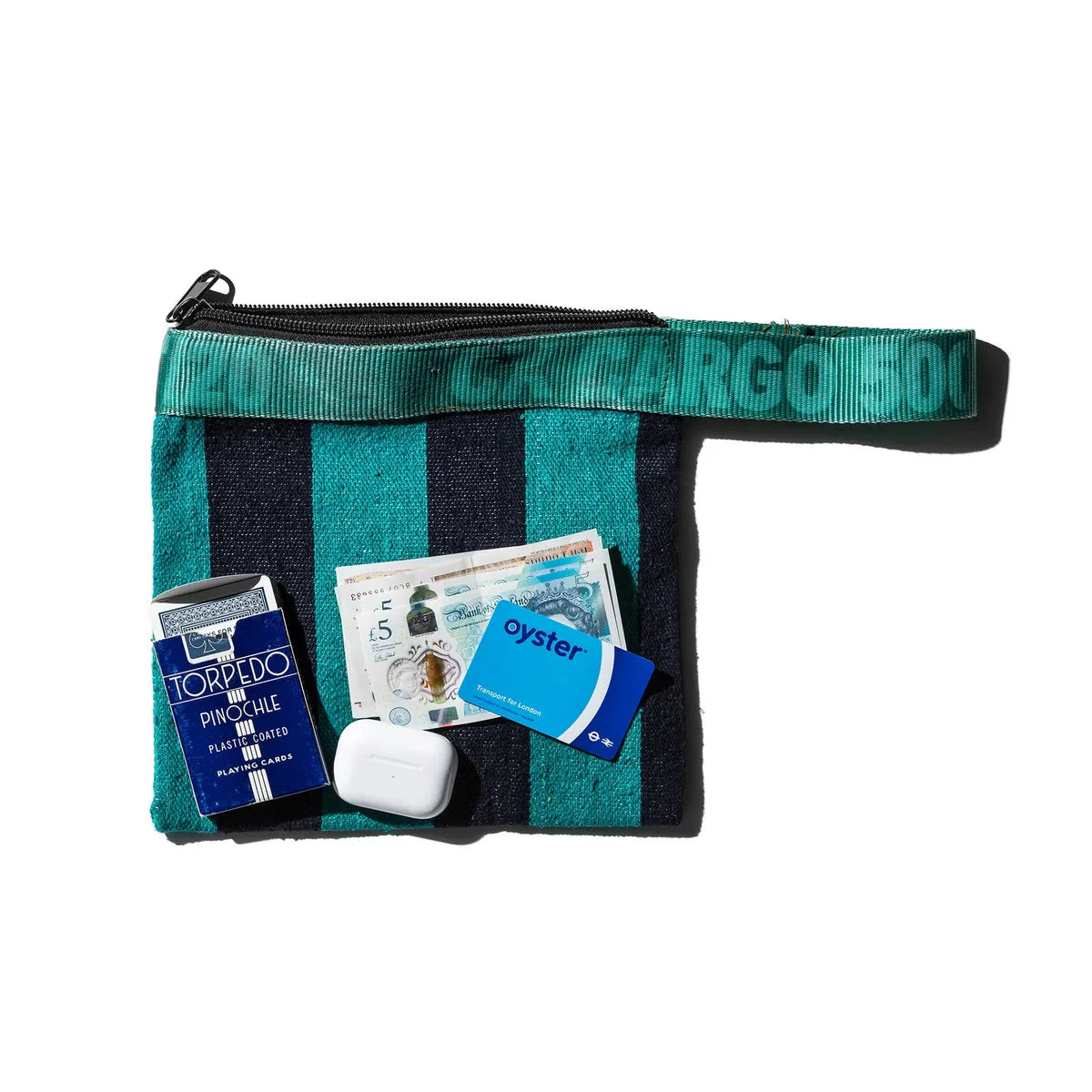 Rug Pouch - Turquoise, Navy Blue x Puebco - Third Drawer Down