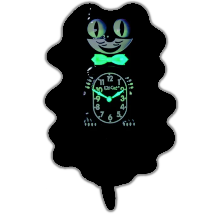 Classic Black Glow Kit-Cat Klock - Third Drawer Down