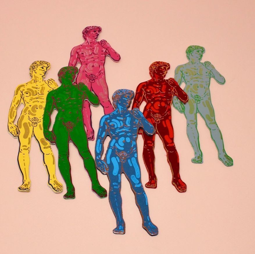 Red David Statue Bookmark x Ark - Third Drawer Down