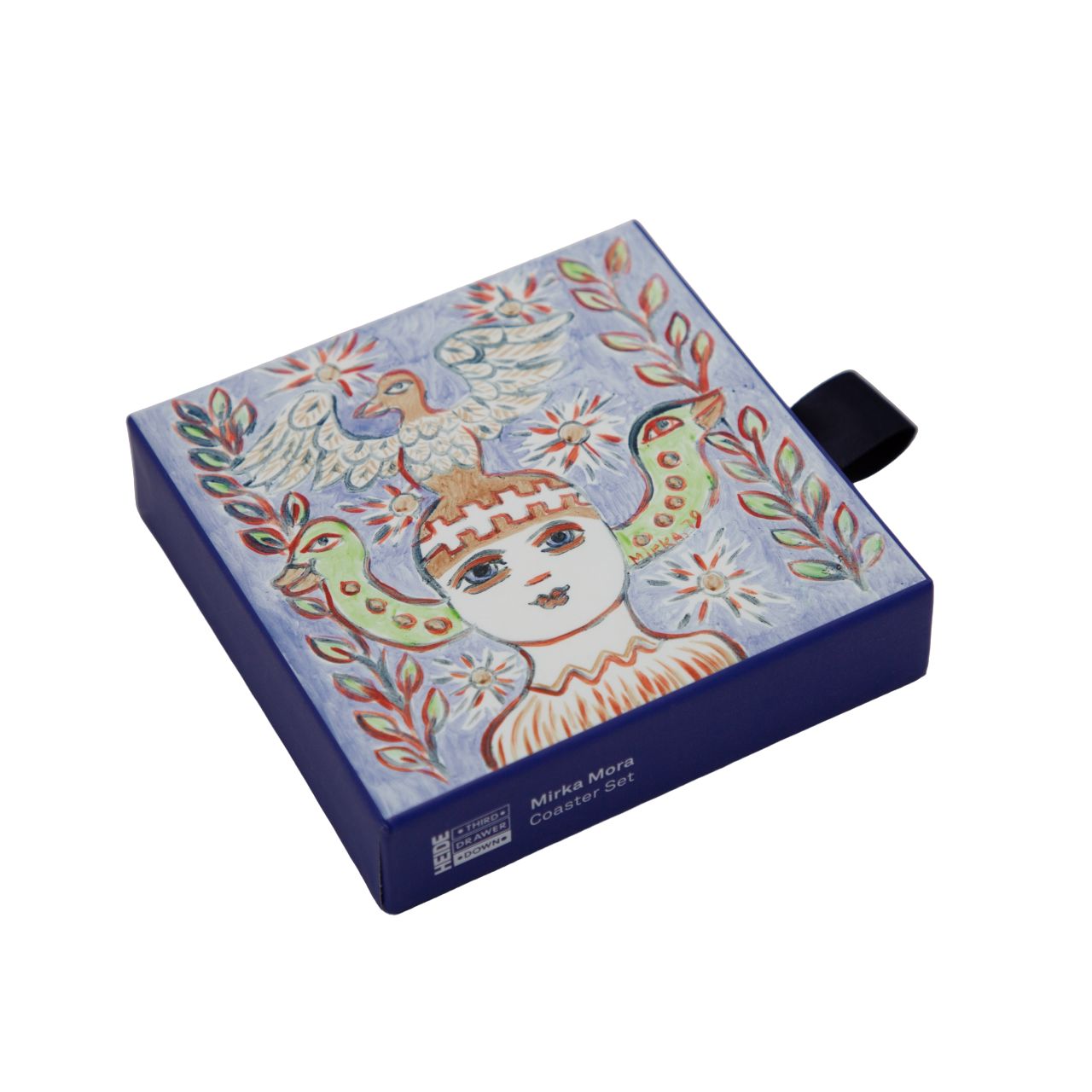 Coaster set of 4 x Mirka Mora - Third Drawer Down