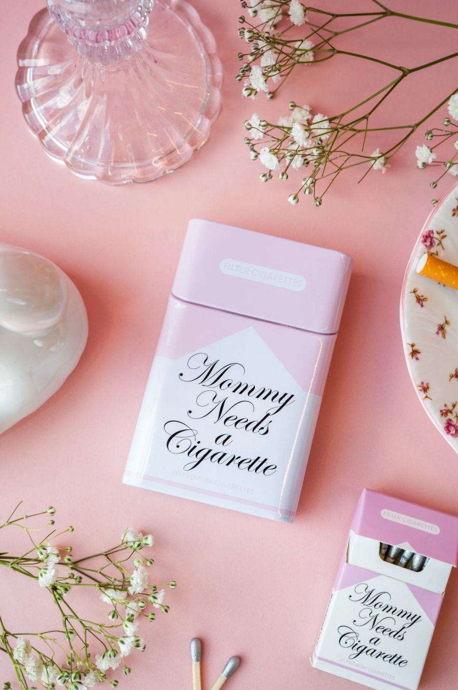Mommy Needs A Cigarette Tin Cig Case x A Shop of Things Accessories A Shop of Things 