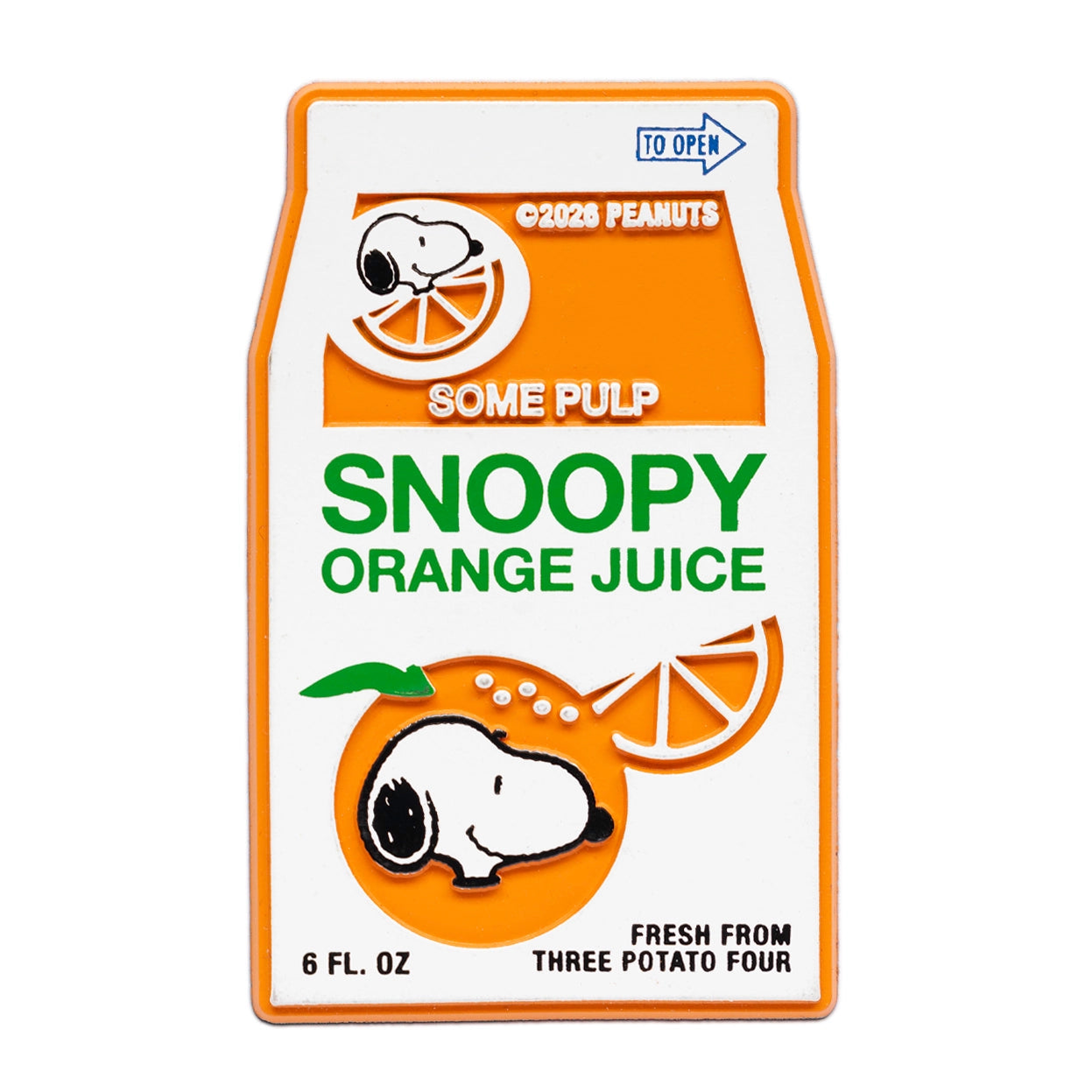 Snoopy Orange Fridge Magnet