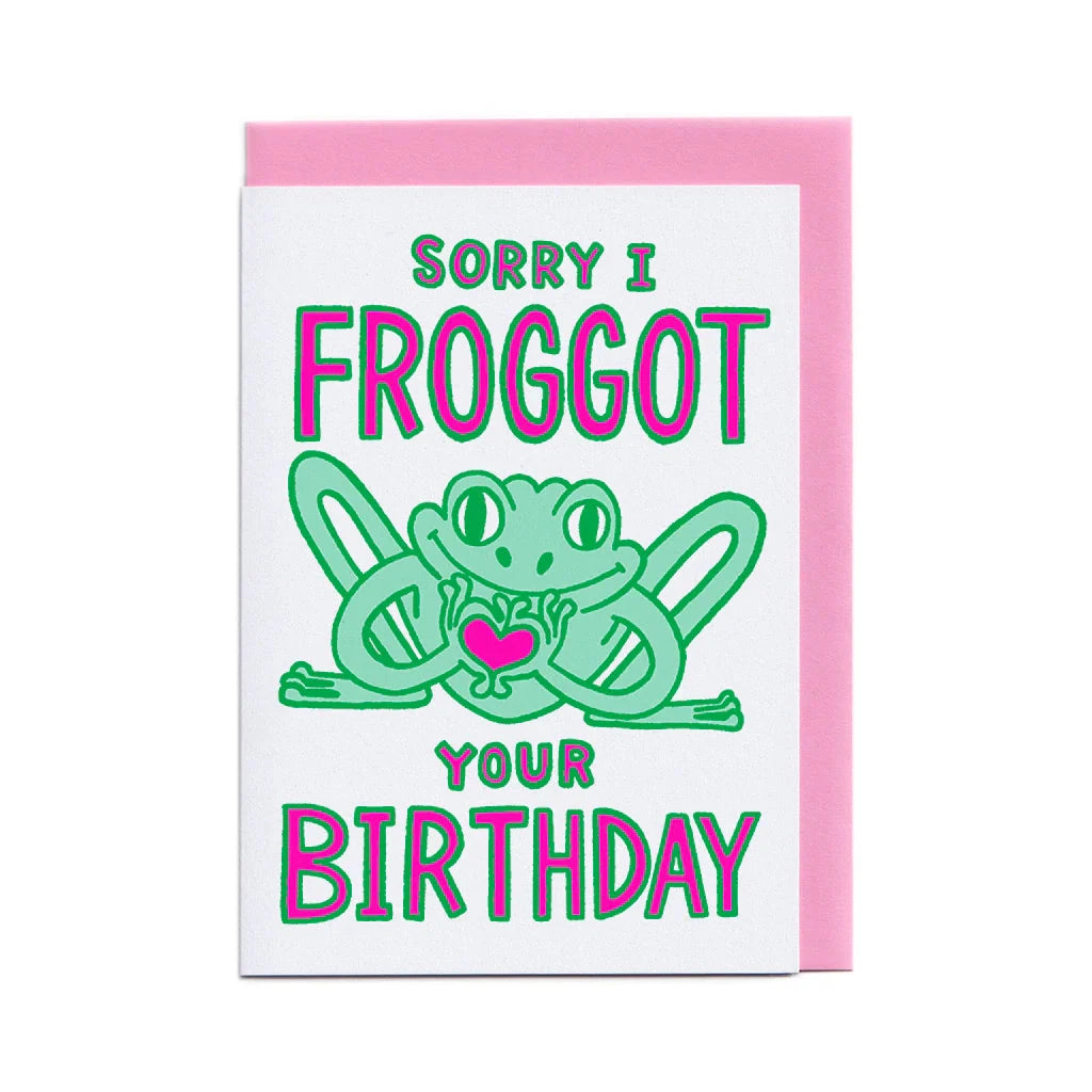 Sorry I Froggot Card x Neighbourhood Press - Third Drawer Down