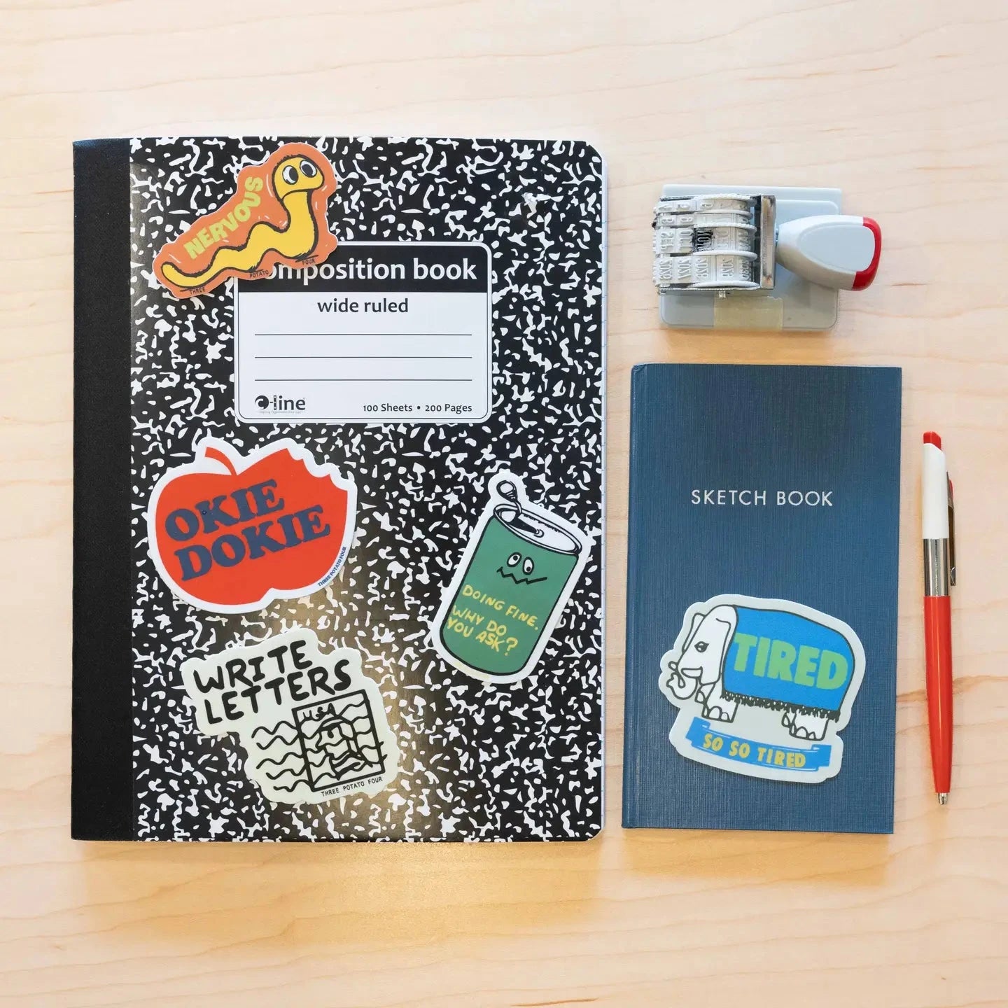 Okie Dokie Sticker x Three Potato Four - Third Drawer Down