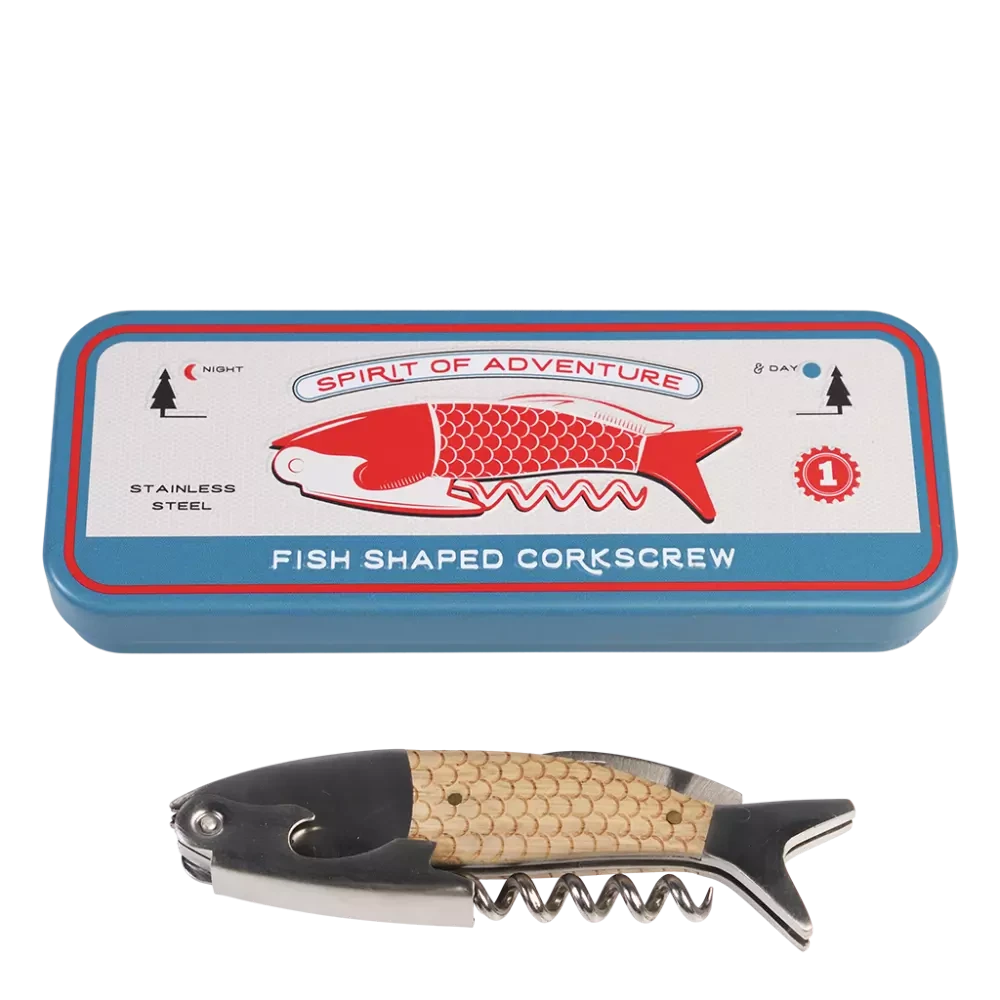 Fish Shaped Corkscrew In A Tin - Third Drawer Down